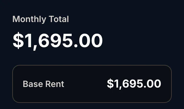 The monthly total